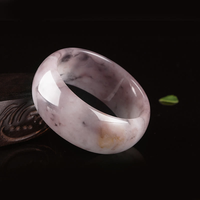 Karma Stone Purple Jade Happiness Protection Bracelet Bangle