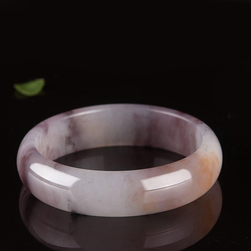 Karma Stone Purple Jade Happiness Protection Bracelet Bangle