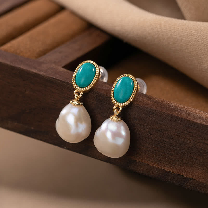 Karma Stone 925 Sterling Silver Pearl Turquoise Healing Ring Earrings Necklace Pendant