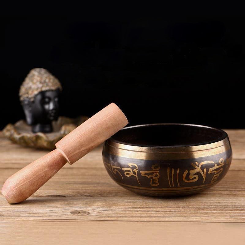 Karma Stone Tibetan Singing Bowl - Meditation, Yoga, Chakra Healing