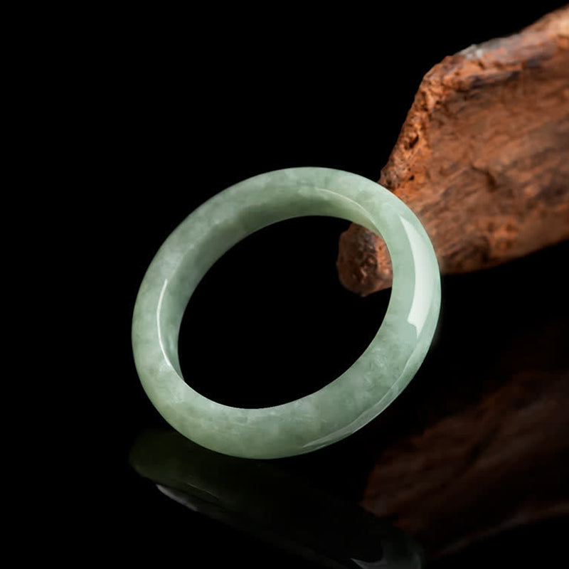 Karma Stone Natural Jade Prosperity Abundance Ring