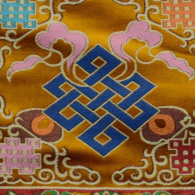 Karma Stone Prayer Altar Mat Healing Meditation Vajra Auspicious Symbols