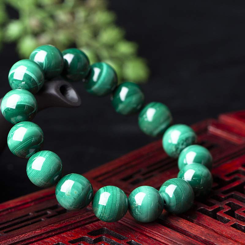 Karma Stone Natural Malachite Protection Calmness Bracelet