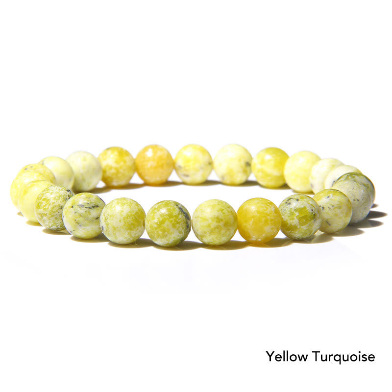 Karma Stone Natural Agate Stone Crystal Balance Beaded Bracelet