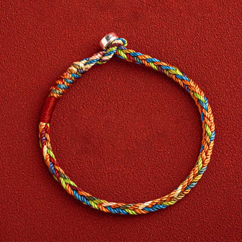 Karma Stone "May you be healthy and happy" Lucky Multicolored Bracelet