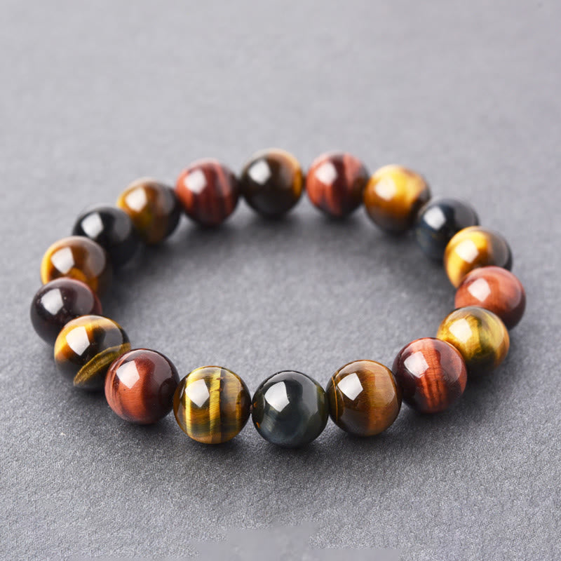 Karma Stone Natural Tiger Eye Positive Protection Bracelet