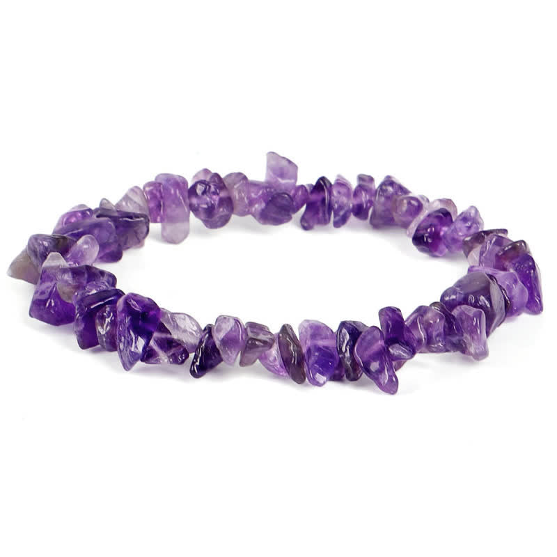 Karma Stone Amethyst Lazurite Various Crystal Stone Healing Positive Bracelet