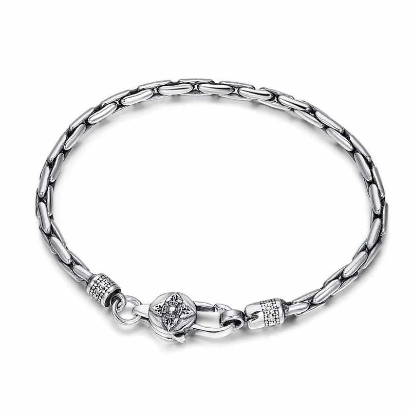 Karma Stone Tibetan Double Dorje Om Mani Padme Hum Buddha Swastika Vajra Strength Bracelet