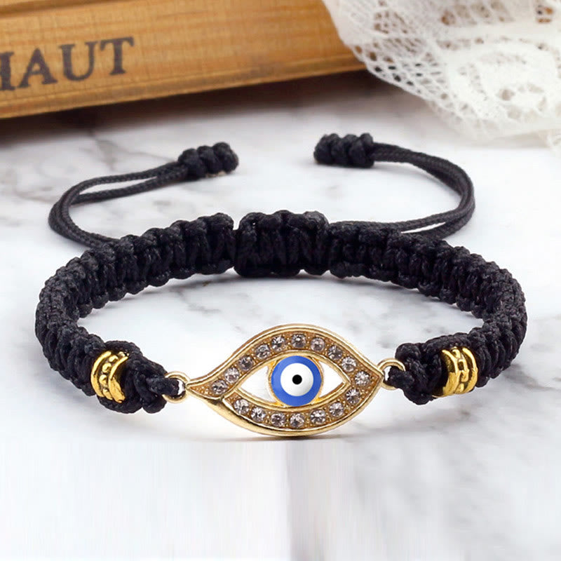 Karma Stone Evil Eye Keep Away Evil Spirits String Bracelet