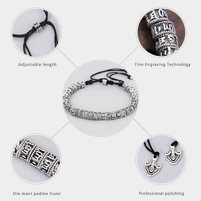 Karma Stone Handmade Tibetan Mantra Purity Bracelet