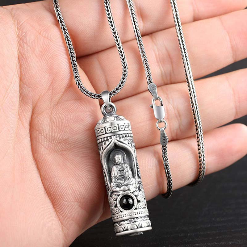 Karma Stone Chinese Zodiac Natal Buddha Projection Prosperity Necklace Pendant
