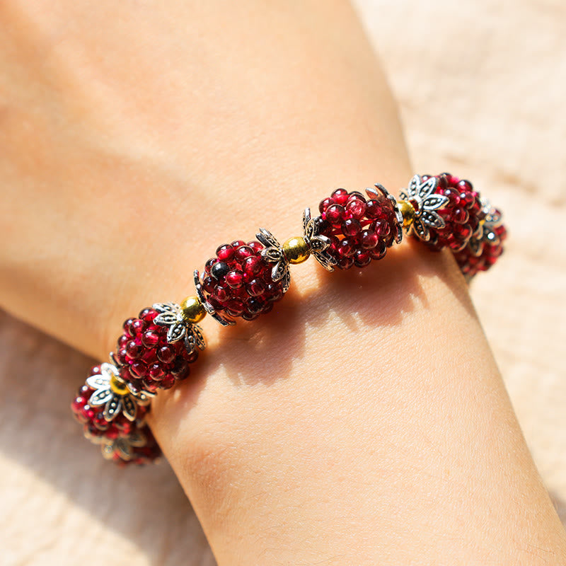 Karma Stone Natural Garnet Healing Bracelet