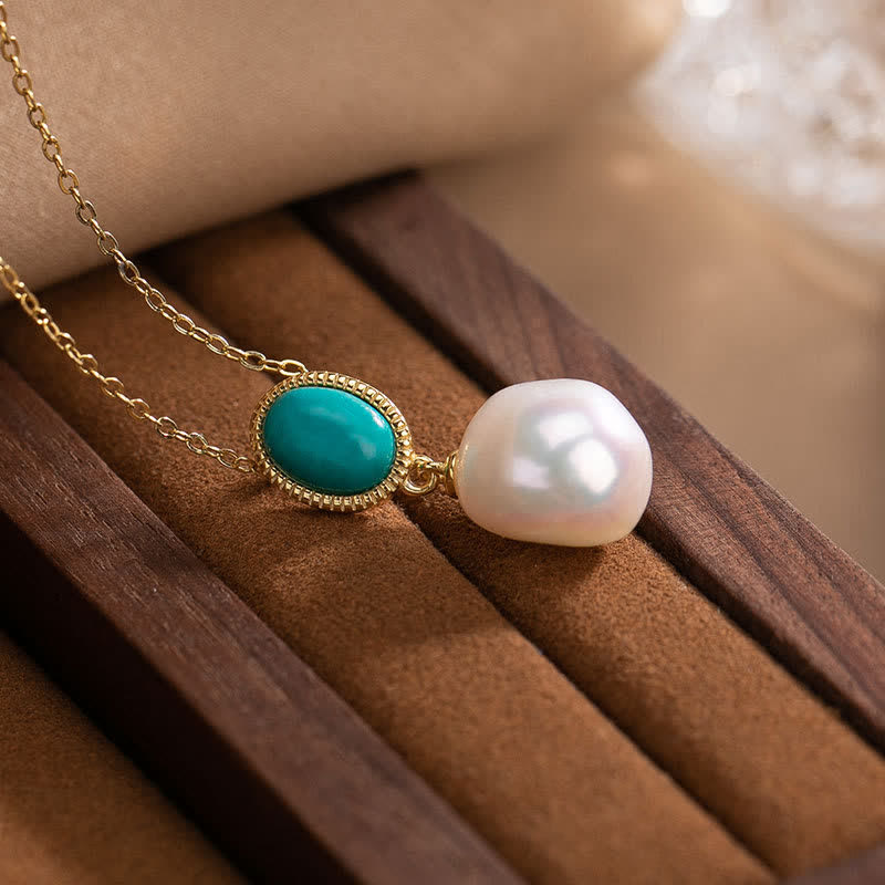 Karma Stone 925 Sterling Silver Pearl Turquoise Healing Ring Earrings Necklace Pendant