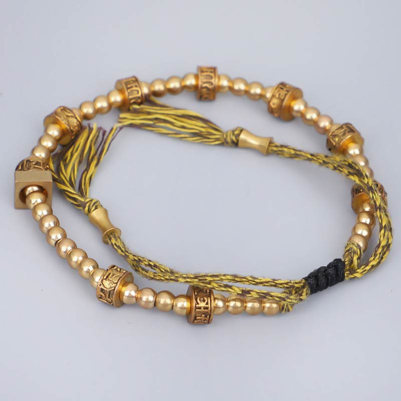 Karma Stone Tibetan Curse Six True Words Wealth Bracelet