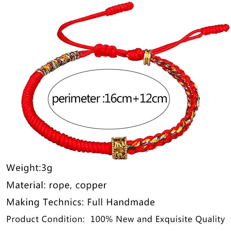 Karma Stone Om Mani Padme Hum Protection Luck String Bracelet