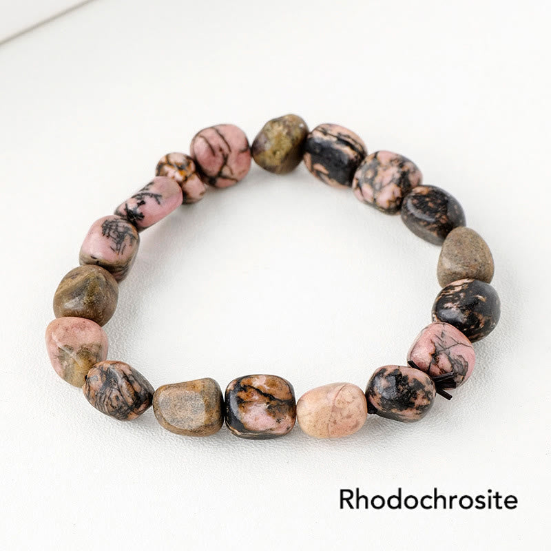 Karma Stone Natural Irregular Shape Crystal Stone Spiritual Awareness Bracelet