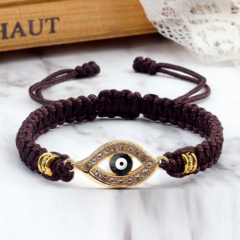 Karma Stone Evil Eye Keep Away Evil Spirits String Bracelet