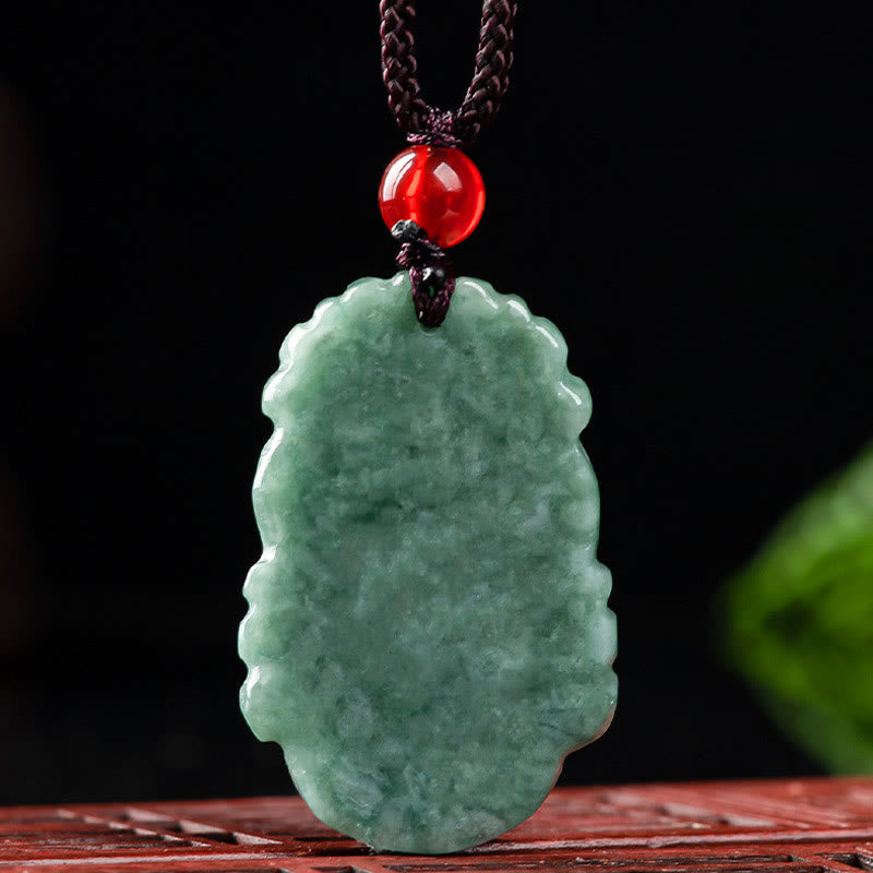 Karma Stone Natural Jade 12 Chinese Zodiac Prosperity Necklace Pendant