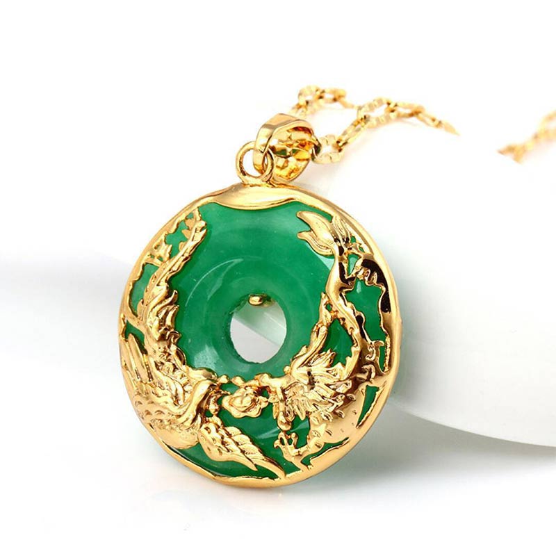 Karma Stone Natural Jade Prosperity Necklace