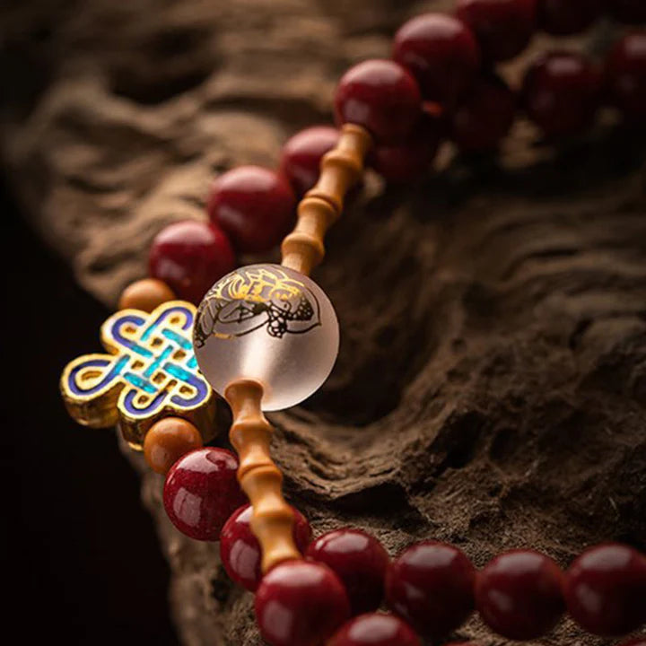 Karma Stone Chinese Zodiac Amulet Blessing Double Layer China Lucky Bracelet