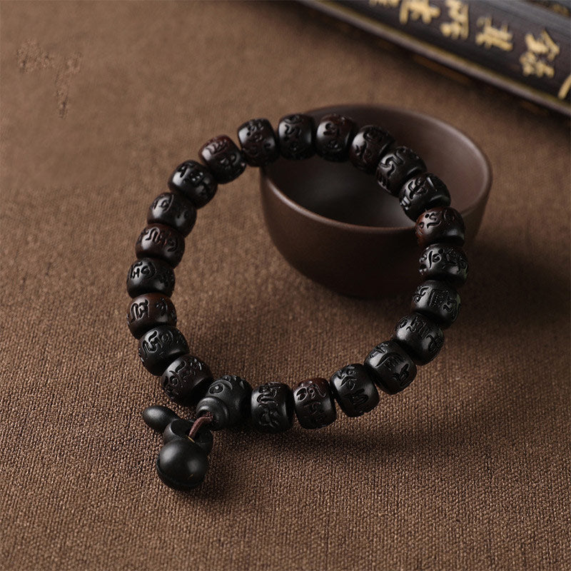 Karma Stone Tibetan Lightning Strike Wood Protection Bracelet