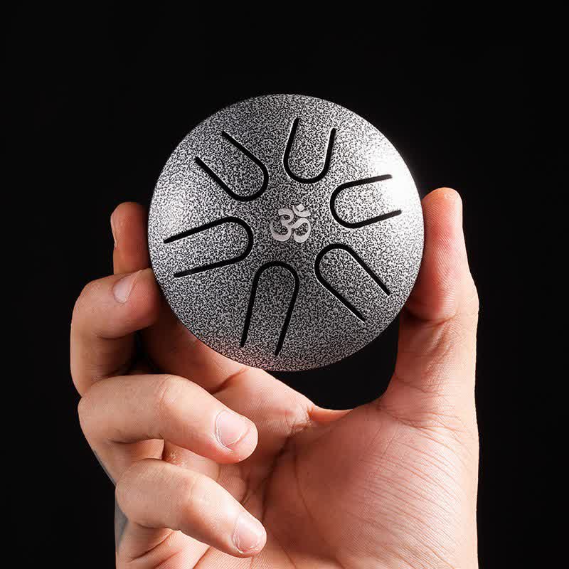 Karma Stone Mini Steel Tongue Drum 3 Inch Sound Healing Drum Kit