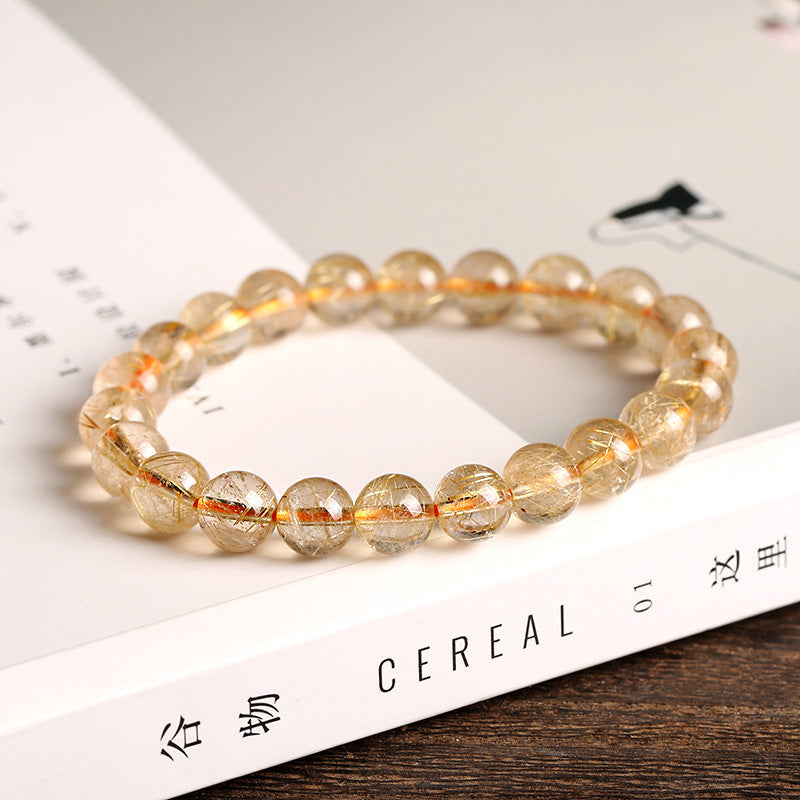 Karma Stone Natural Citrine Blessing Protection Bracelet