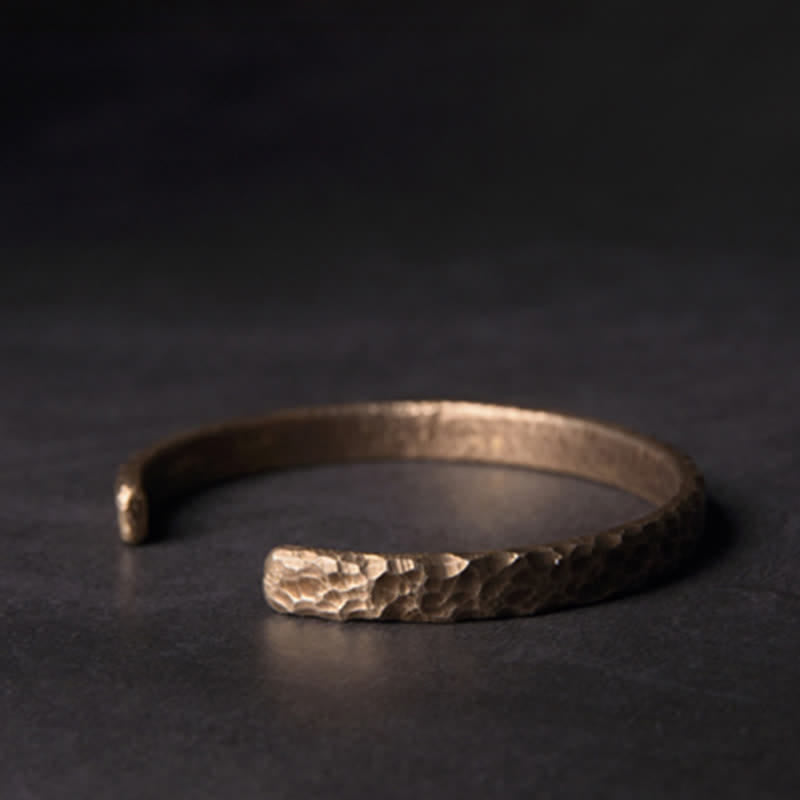 Karma Stone Simple Design Copper Wealth Cuff Bracelet