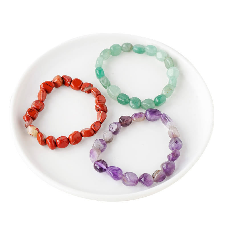 Karma Stone Natural Irregular Shape Crystal Stone Spiritual Awareness Bracelet