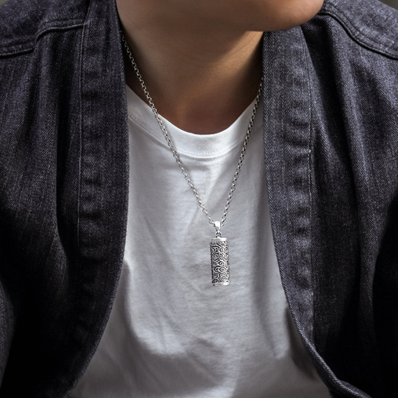 Karma Stone Six True Words Protection Necklace Pendant