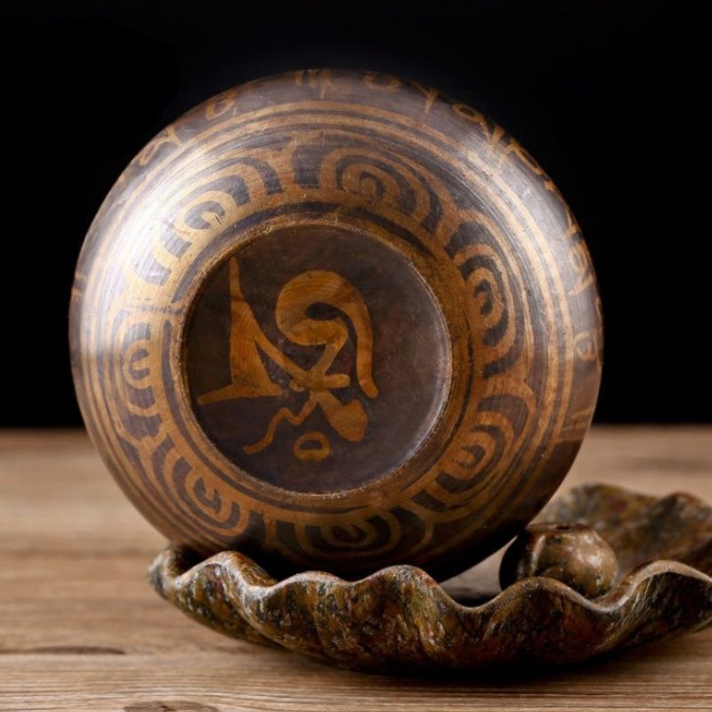 Karma Stone Tibetan Singing Bowl - Meditation, Yoga, Chakra Healing