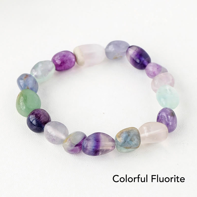 Karma Stone Natural Irregular Shape Crystal Stone Spiritual Awareness Bracelet