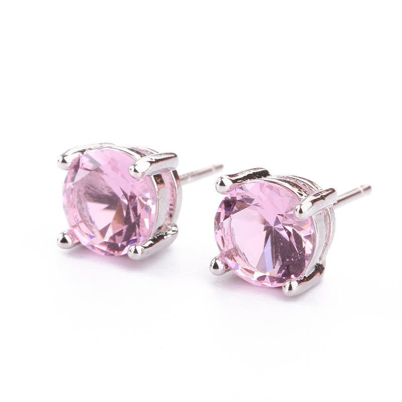 Karma Stone Natural Various Gemstone Amethyst Love Earrings