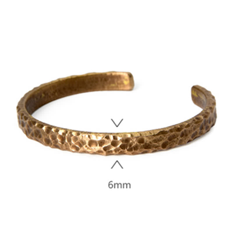Karma Stone Simple Design Copper Wealth Cuff Bracelet