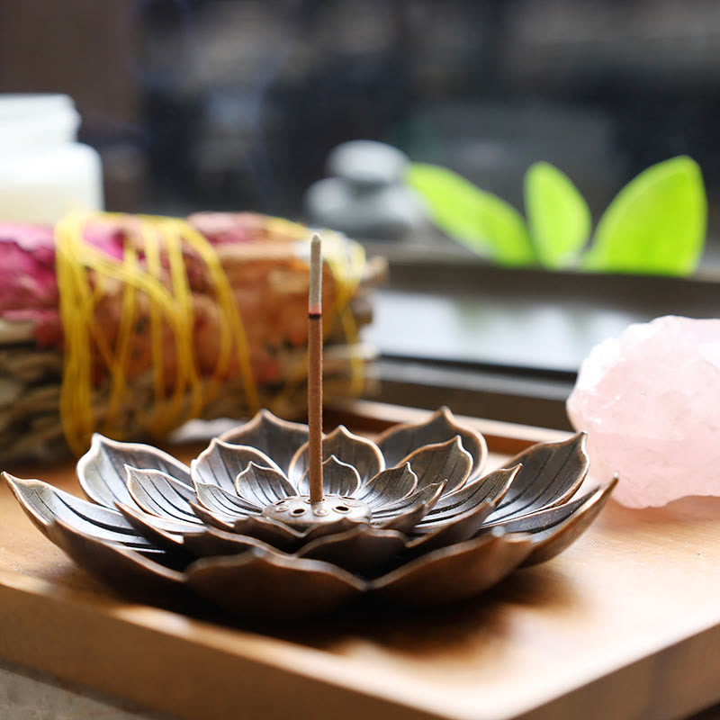 Karma Stone Creative Six-hole Lotus Incense Burner