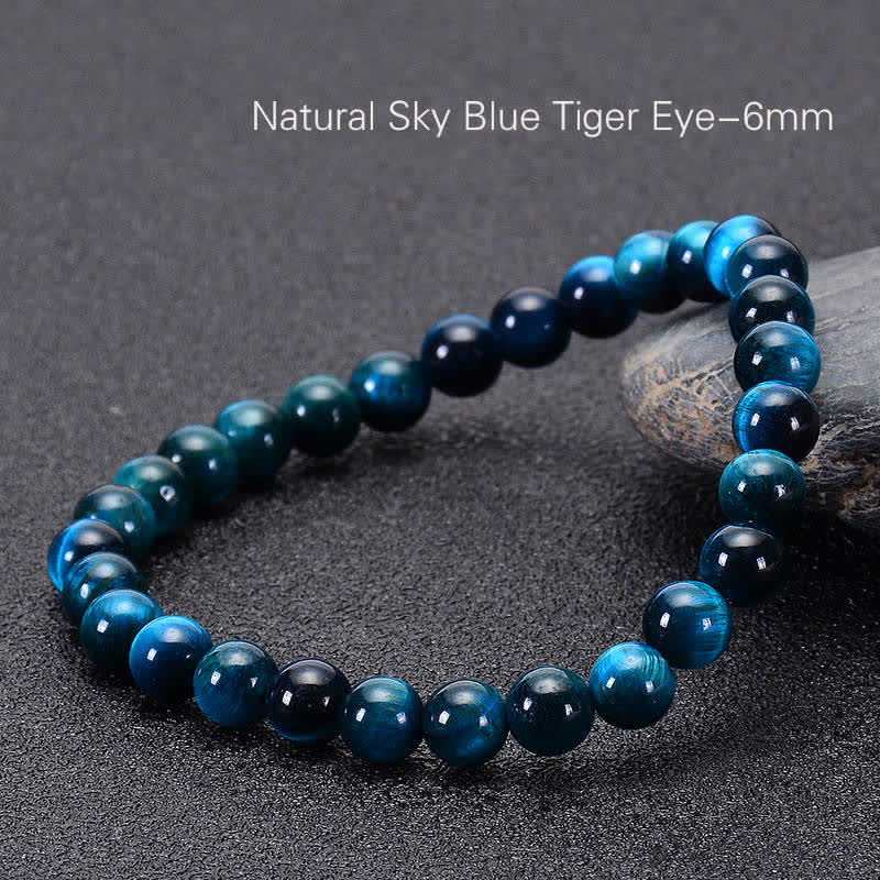 Karma Stone Blue Tiger Eye Protection Bracelet