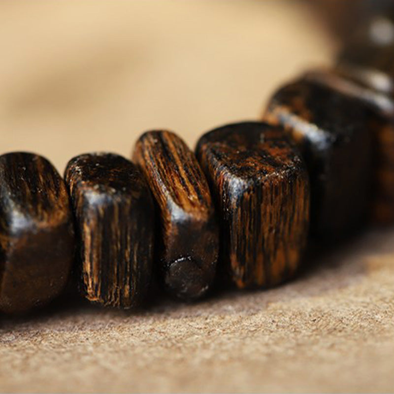 Karma Stone Agarwood Red Agate Balance Bracelet
