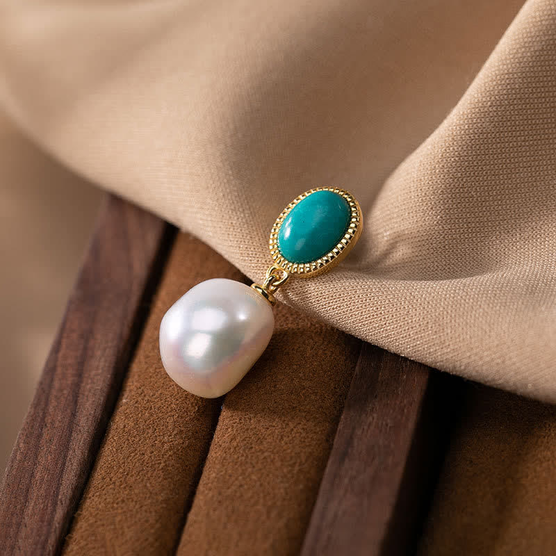 Karma Stone 925 Sterling Silver Pearl Turquoise Healing Ring Earrings Necklace Pendant