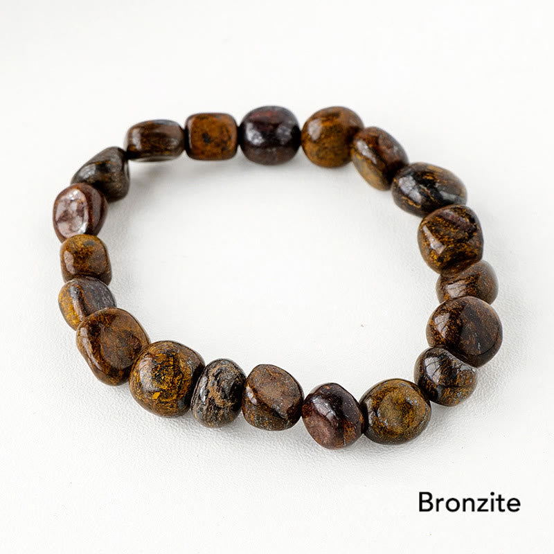 Karma Stone Natural Irregular Shape Crystal Stone Spiritual Awareness Bracelet