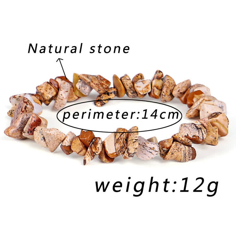 Karma Stone Amethyst Lazurite Various Crystal Stone Healing Positive Bracelet