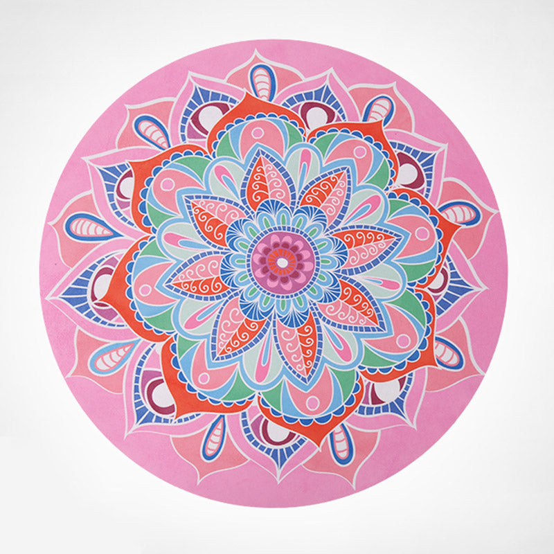 Karma Stone Lotus Mandala Pattern Foldable Yoga Meditation Seat Mat Home Decoration