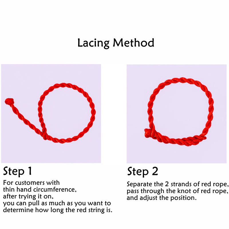 Karma Stone Tibetan handmade eight-thread peace knot protective woven Tibetan red string bracelet