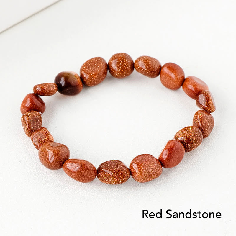 Karma Stone Natural Irregular Shape Crystal Stone Spiritual Awareness Bracelet