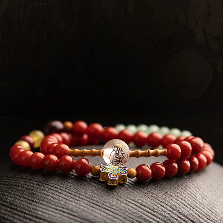Karma Stone Chinese Zodiac Amulet Blessing Double Layer China Lucky Bracelet