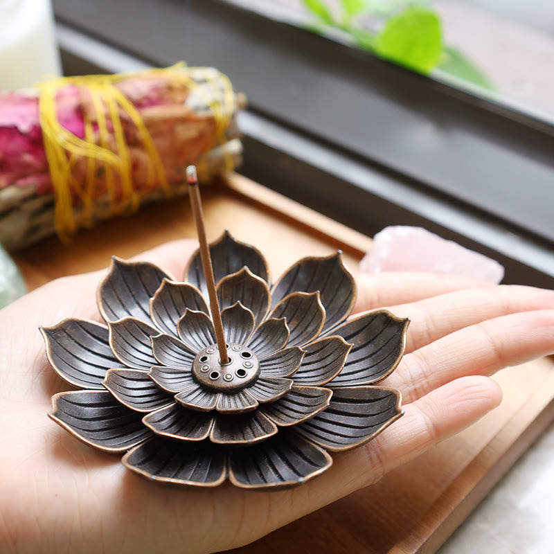 Karma Stone Creative Six-hole Lotus Incense Burner