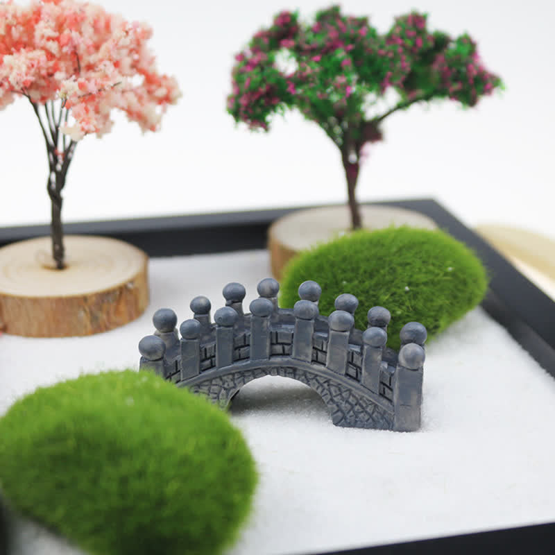 Karma Stone Buddha Symbol Tree Landscape Meditation Calm Zen Garden Decoration