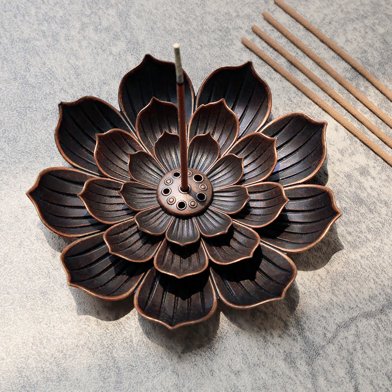 Karma Stone Creative Six-hole Lotus Incense Burner
