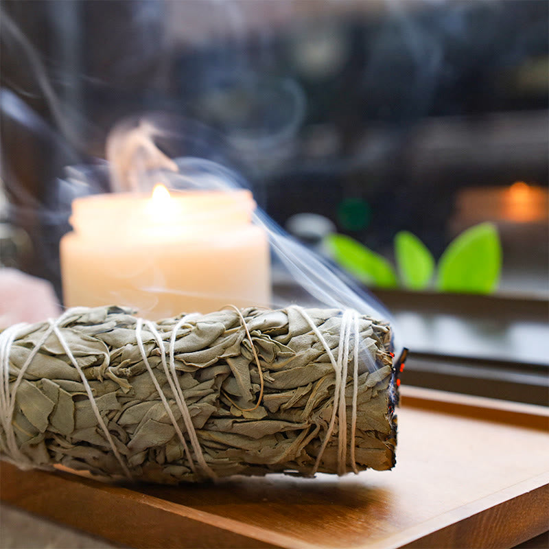 Karma Stone Smudge Stick for Home Cleansing Incense Healing Meditation and California Smudge Sticks Rituals