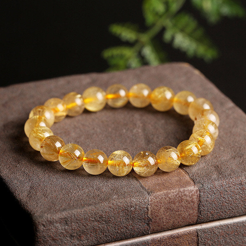 Karma Stone Natural Citrine Blessing Protection Bracelet