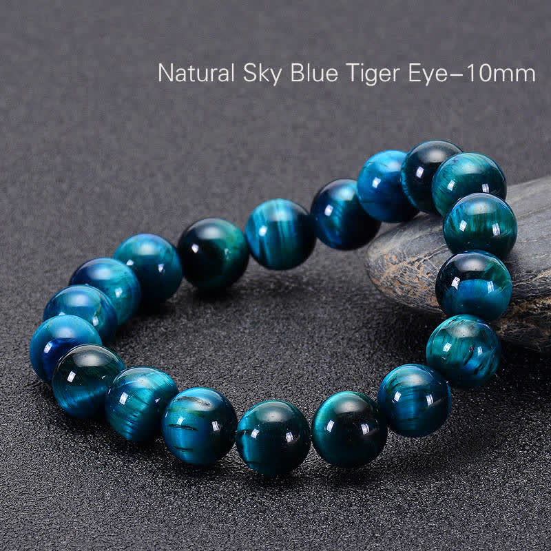 Karma Stone Blue Tiger Eye Protection Bracelet